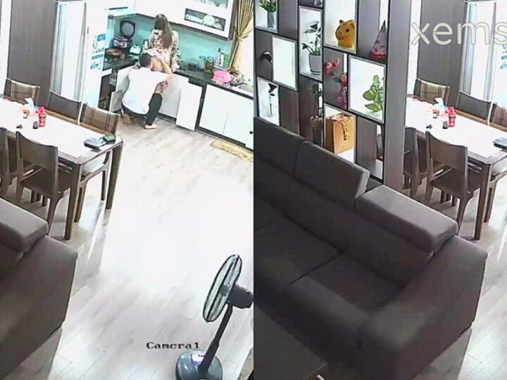 Ảnh 2 của Hack Camera Cặp vợ chồng việt vợ đang nấu ăn thì chồng lột đồ bú lồn và bế lên chịch khắp nhà – Phần 1